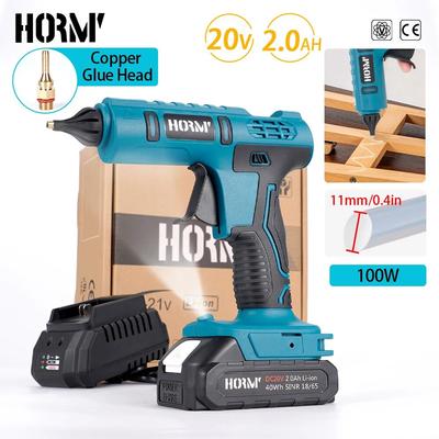 100W Cordless Electric Hot Melt Glue Gun for Makita 18V Battery 11mm Glue Stick Hot Melt Welding Hot Air Gun for Home Crafts DIY