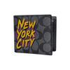 Coach Wallet [Customized Bag] 3 IN 1 Made of Magnolia Relief Printed Short Three-in-One Same Style for Men and Women Couples NYC New York Impression