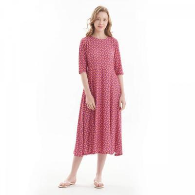 Lipbbam Creora Sienna 3 4 Sleeve Long Dress Ldm44pz01