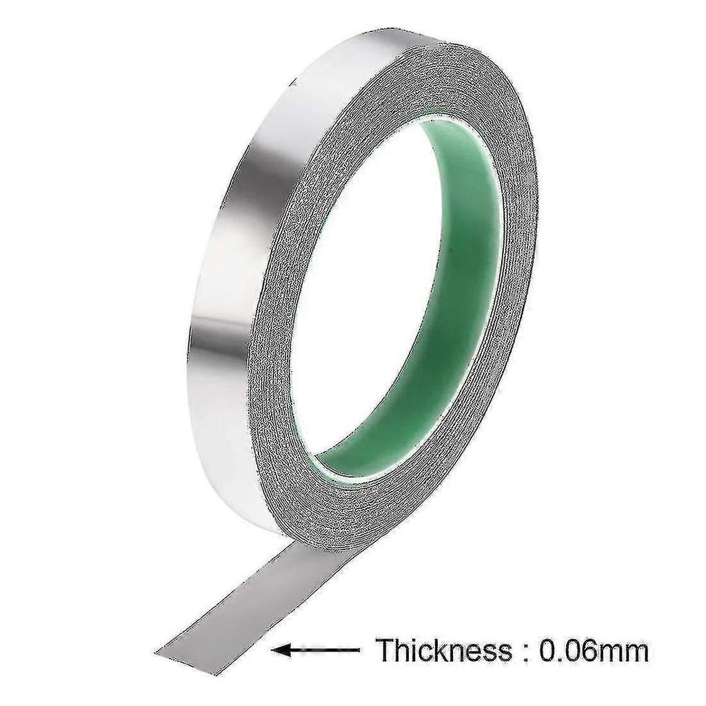 15mm Aluminum Foil Tape For Hvac, Sealing, Patching Hot And Cold Air Ducts - 20m/65ft (silver) - Ri