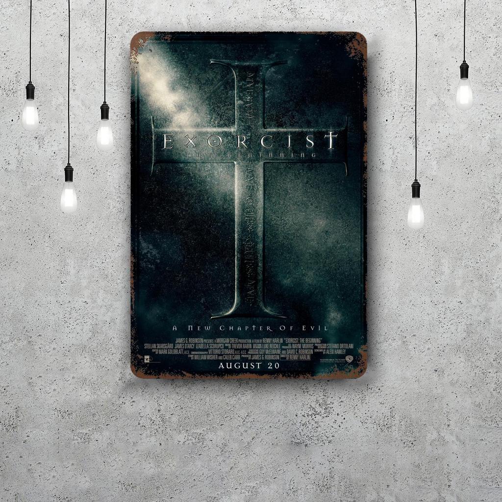 The Exorcist Movie Metal Signs Wall Decor Vintage Tin Signs Captain Metal Poster Decor for Bar Pub Club Wall Decoration