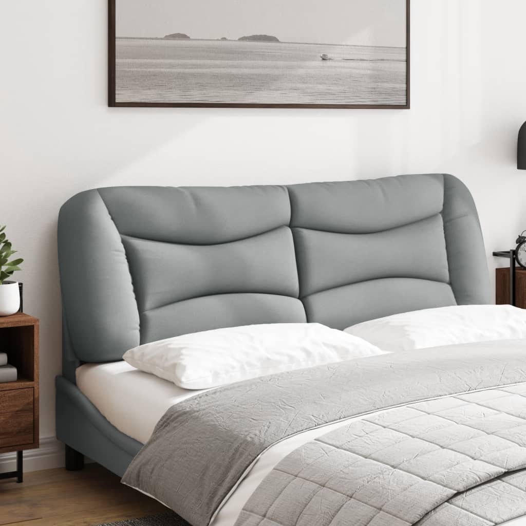 Vidaxl Headboard Cushion, Light Grey, 160 Cm, Fabric