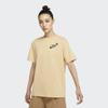 Nike Alphabet Logo Print Casual Sport Round Neck Pullover Short Sleeve T-Shirt Women Tops Khaki DR9003-252