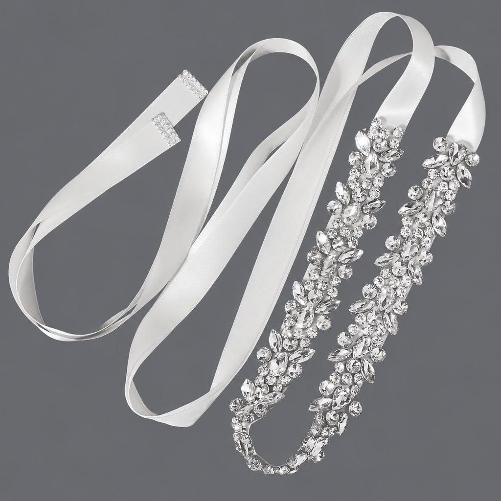 Elegant Rhinestone Bridal Waistband - Fashionable Wedding and Dancewear Accessory for Women