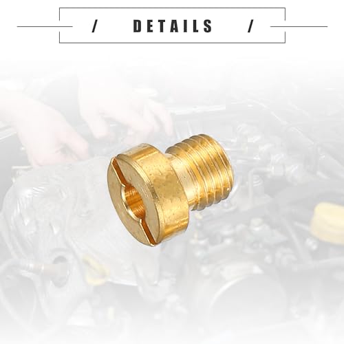 Motoforti Universal Motorcycle Carburetor Jets Main Jets Nozzles M6x0.8 55 58 60 62 65 68 70 72 75 78 80 82 85 88 90 92 Durable Metal Gold Tone S