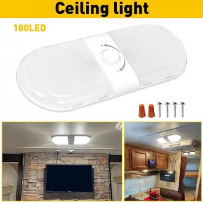 RV LED 12V Ceiling Double Fixture Dome for Light Camper Trailer RV Marine 700LM