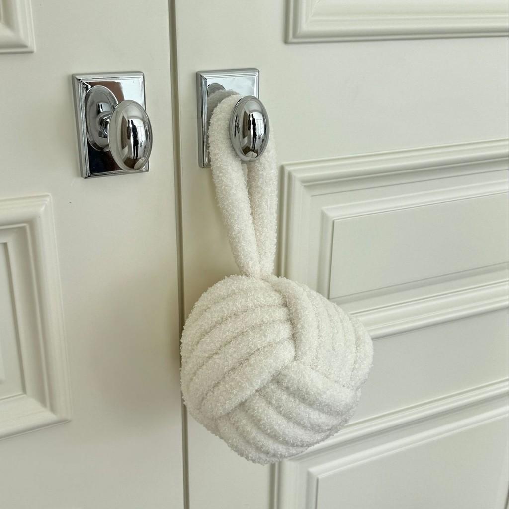 Lamb Wool Door Stopper Cushion With Nonslip Design For Home Safety And Noise Reduction
