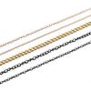 2-5m/lot 1.2-4.0mm Stainless Steel Gold Necklaces Chains Bulk Jewellery Chains For DIY Jewelry Making Findings Accessories