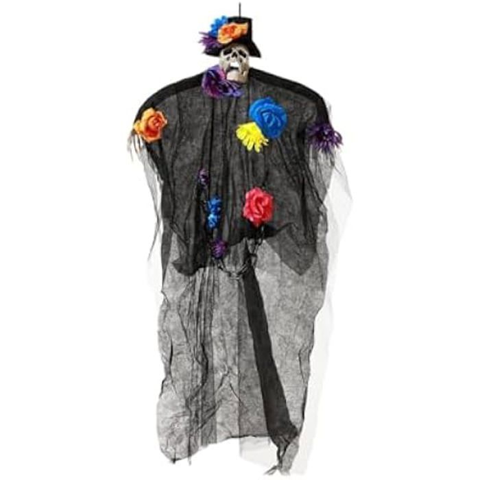 Décoration de fête - BigBuy Home - Halloween Mexicaine - 100 cm - Multicolore - Ethnique