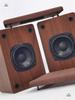3-Inch Neodymium Magnet Full-Range Speaker with 13mm Brown Cloth Grille & 9mm Wood Grain Cabinet