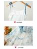 Yunnan Dali Tie-Dye Lace Camisole Dress - Women's Summer Layered High-Low Skirt