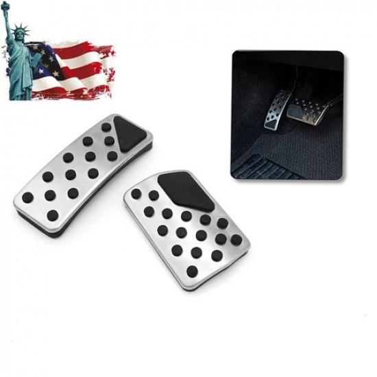 2Pcs Gas & Brake Pedals Cover Pad For 2011-18 Jeep Grand Cherokee Dodge Durango