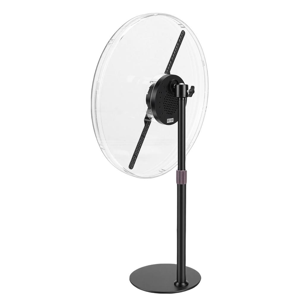 3D-Hologramm-Ventilator mit Abdeckung 12,59 Zoll 3D-Holografischer Ventilator-Projektor Werbedisplay mit Fernbedienung 234 LED-Perlen