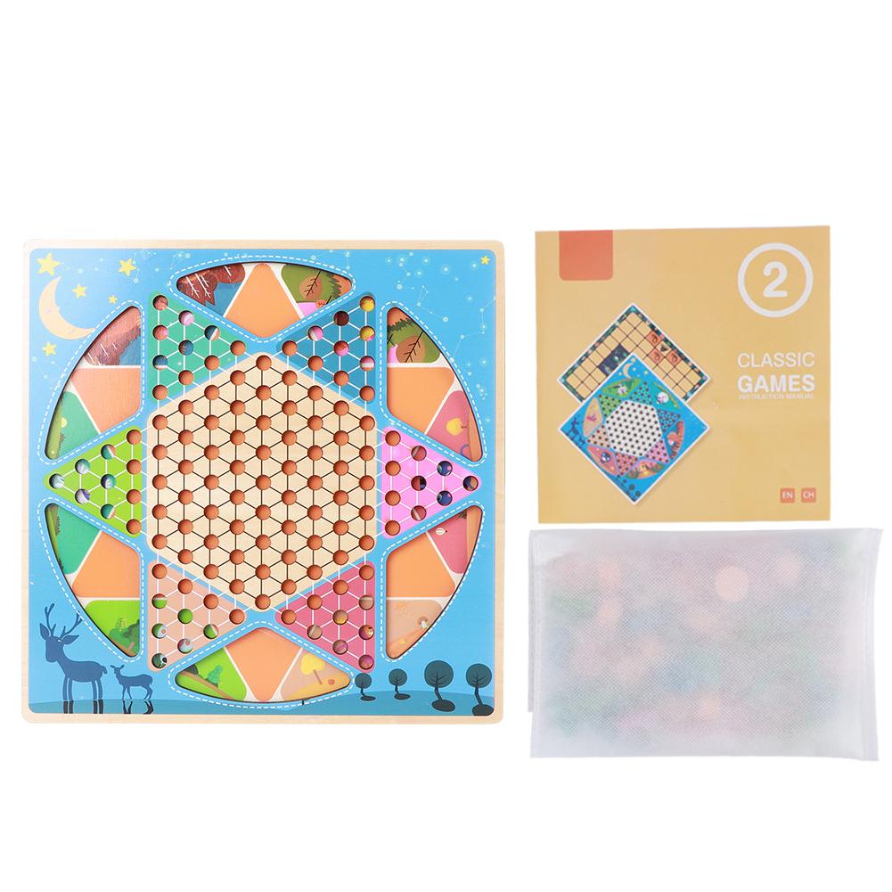 

Animal Checker Детские шахматные игрушки Обучающие многофункциональные настольные игры Игрушка(# 2 )