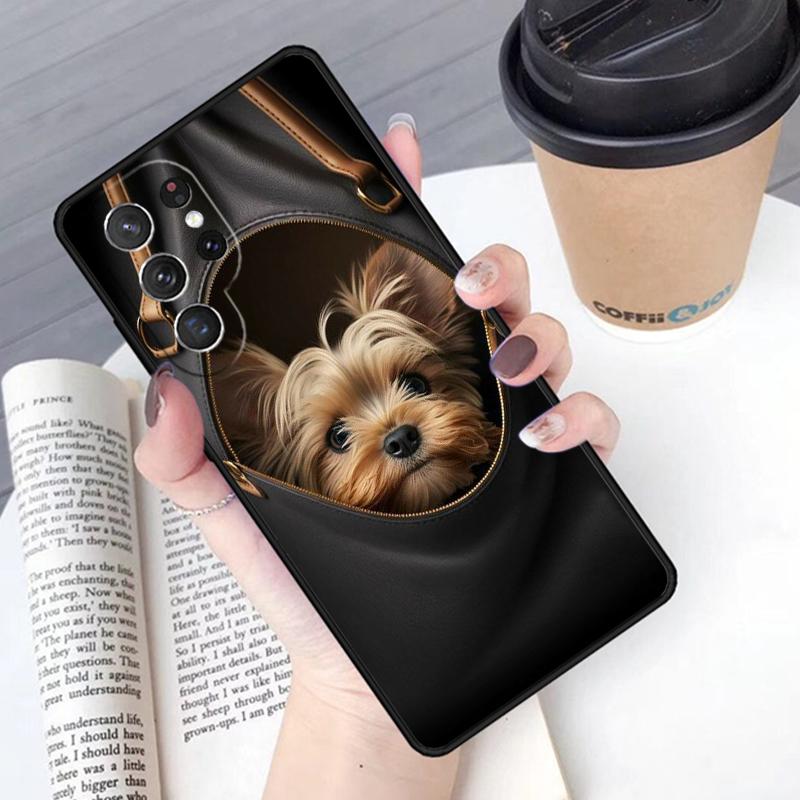 Yorkie Yorkshire Terrier Hund Welpe Handyhülle Cover Für Samsung Galaxy S24 S25 Ultra S21 S22 S10E Note 10 Plus Note 20 FE S23