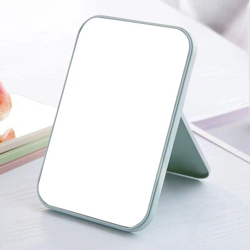 Tragbarer minimalistischer Studenten-Schminkspiegel - Klappbarer einseitiger Reiseschreibtischspiegel