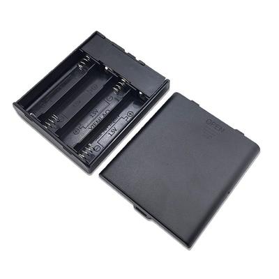 1 Stück 4 Schlitze AA-Batteriehalter Nr. 5 Batteriegehäuse Mit Netzschalter Und USB-Buchse Kontrollleuchte AA-Batteriebox