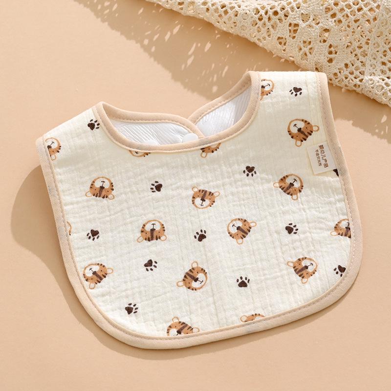 Pure Cotton Waterproof Baby Bibs for Boys - Newborn Feeding Drool Bibs