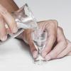 Σετ 6 Μίνι Ποτηράκια Σοτ 10ml για Σάκε Κινέζικο Λικέρ Αλκοολούχο Ποτό Baijiu Ποτήρι Σάκε Διαφανές Αλκοόλ Ποτήρια με Ποδαρικό Χονδρική Δώρο