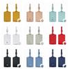 Durable PU Leather Luggage Tag Airplane Buckle Thickened Suitcase Label Flip Cover Anti Lost Boarding Pass Luggage