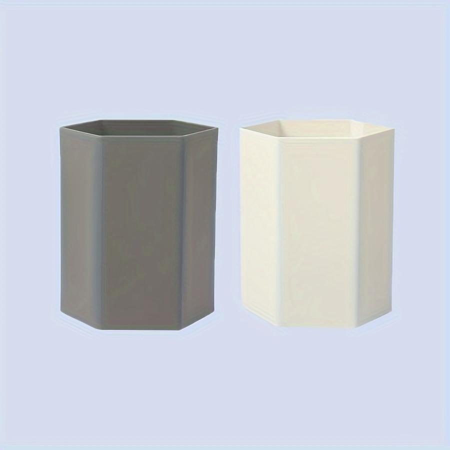 [Large Capacity Pencil Holder Office] Hexagonal Plastic Pencil Holder for Office Desk, Modern Minimalist Style, Large Capacity - Suitable for Ages 14+