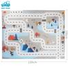 MORYTRADE Road Mat Toy Play Mat Mini Car Play Map Folding X 1m Nordic Style Blue 1.3m