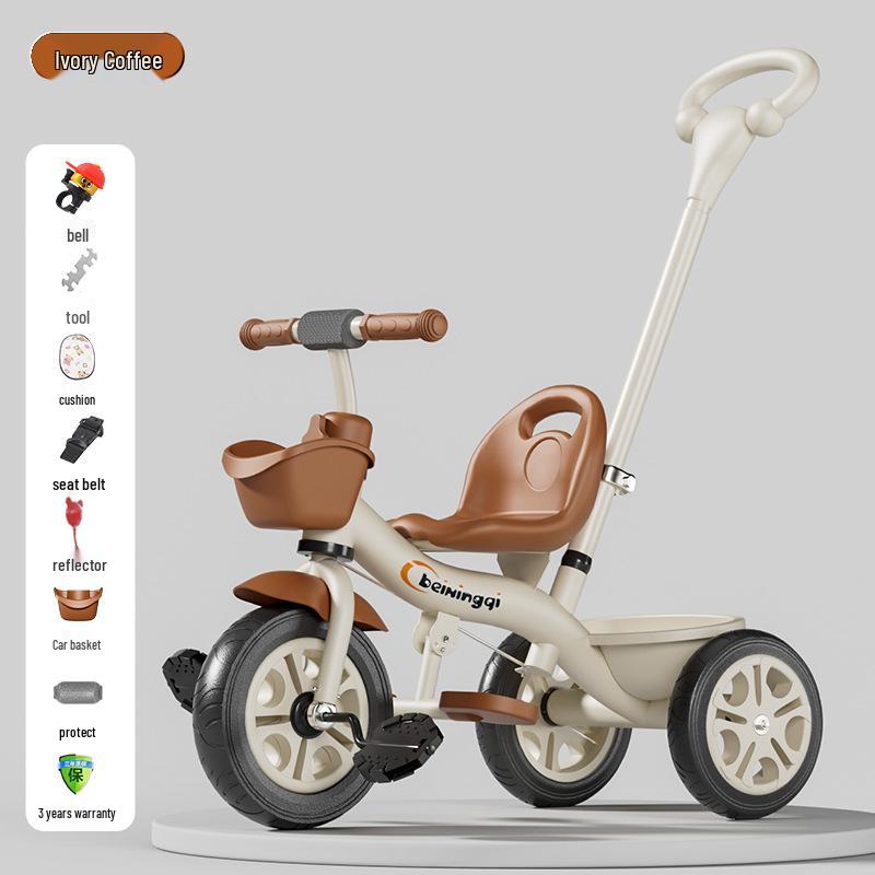 Children's Tricycle & Stroller: Infant Toddler Pedal and Walker