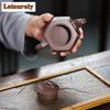 170ml Creative Yixing Purple Clay Teapot Handmade Hexagonal Bamboo Joint Pot Raw Ore Purple Mud Kettle With Infuser Zisha Teaset