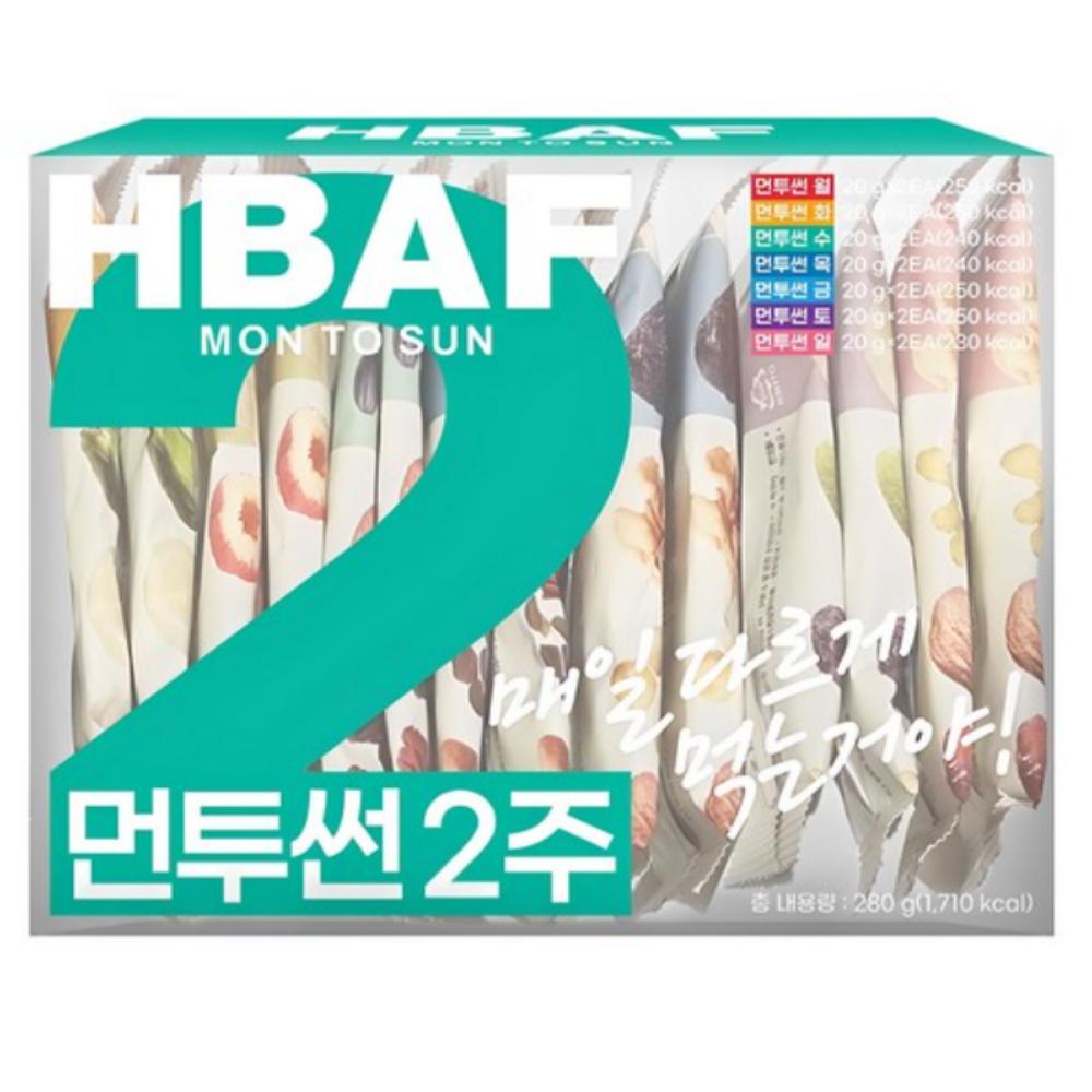 HBAF Mon2Sun 2-Weeks Daily Nuts 280g, 1 Pack