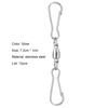 12Pcs Spinning Clips Dual-Clip Versatile Stainless Steel Plants Pots Swivel Hooks for Hanging Windsock