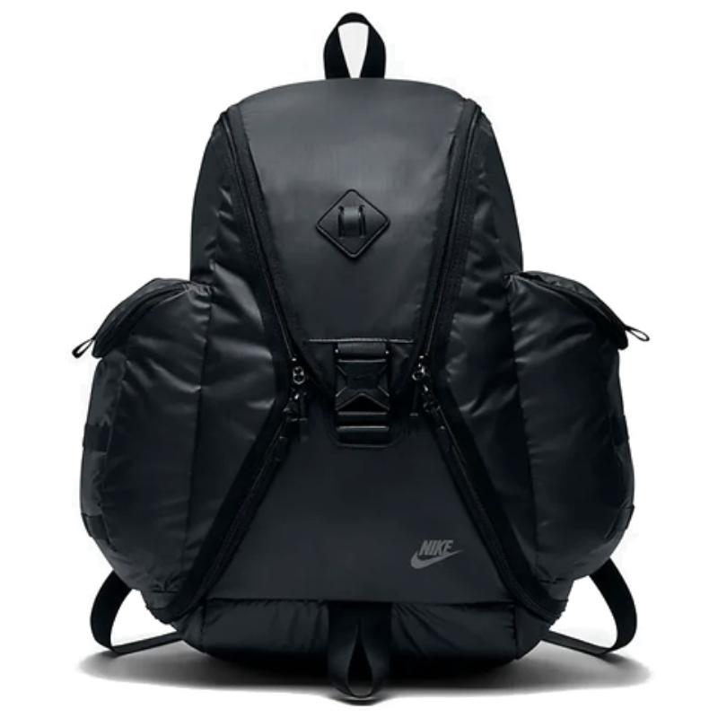 Nike Nylon Fabric Backpack Regular Unisex Black Casual BA5236-010