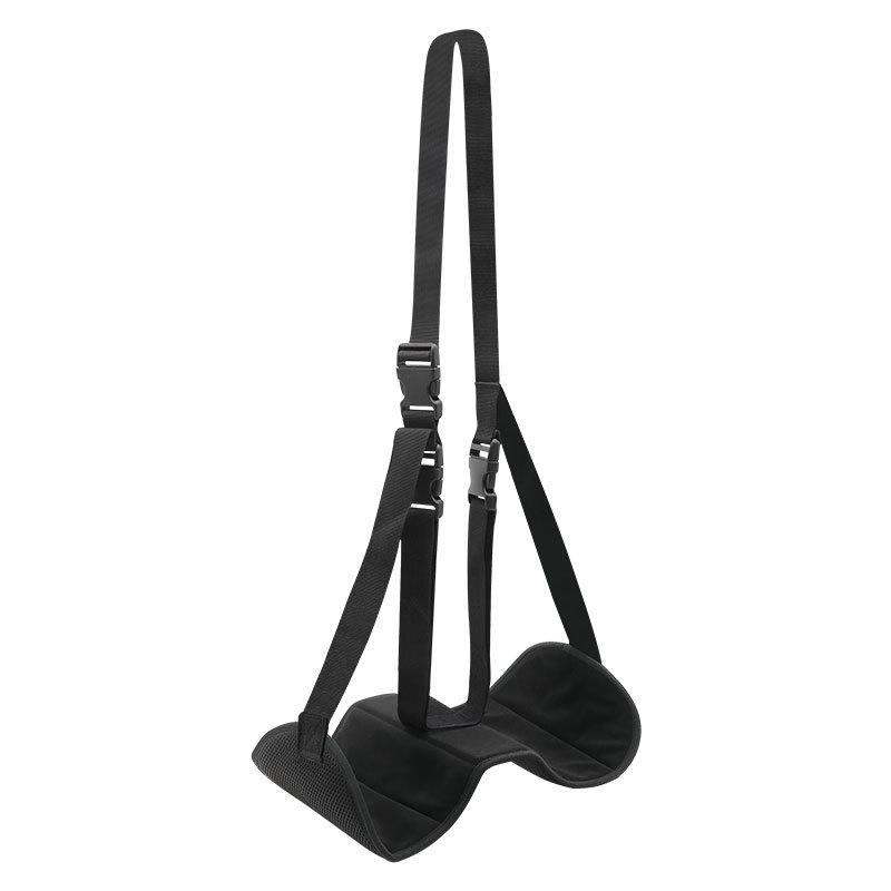 Airplane Footrest Adjustable Strap Portable Hammock Leg Rest Non-slip Soft Pad for Travel Long Flight Car Office Napping
