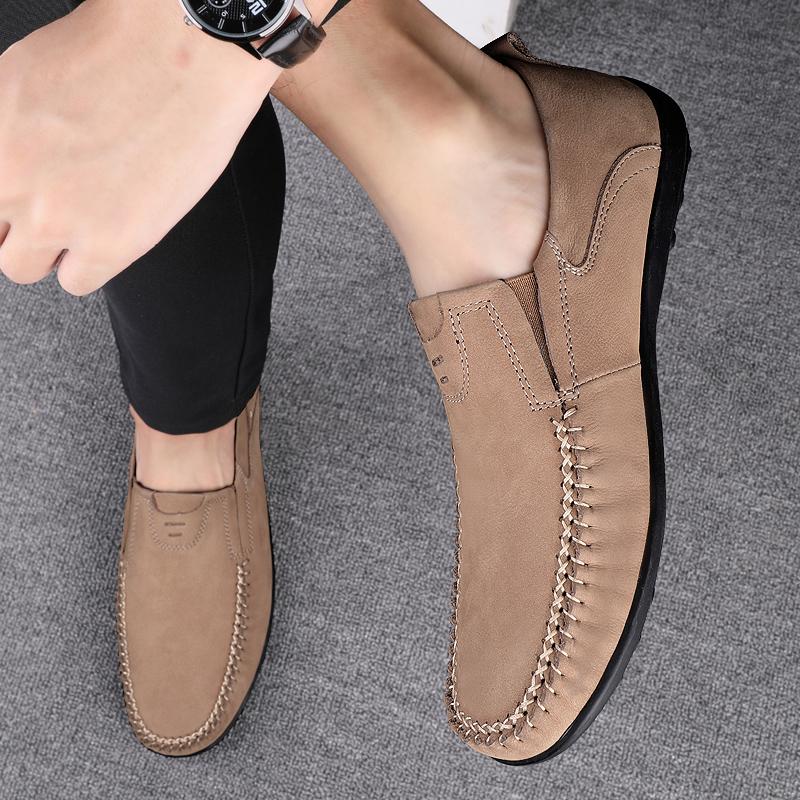 Golden Sapling Elegant Men's Casual Shoes Genuine Leather Loafers Leisure Flats Formal Party Footwear Business Shoes Men