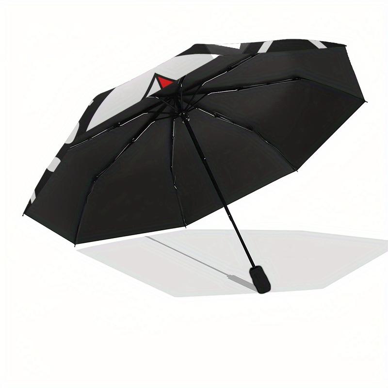 Logo Umbrella Corporation Merchandise Resident Evil Ombrello, Ombrello Compatto Portatile a 3 Pieghe per Uomo e Donna, S149
