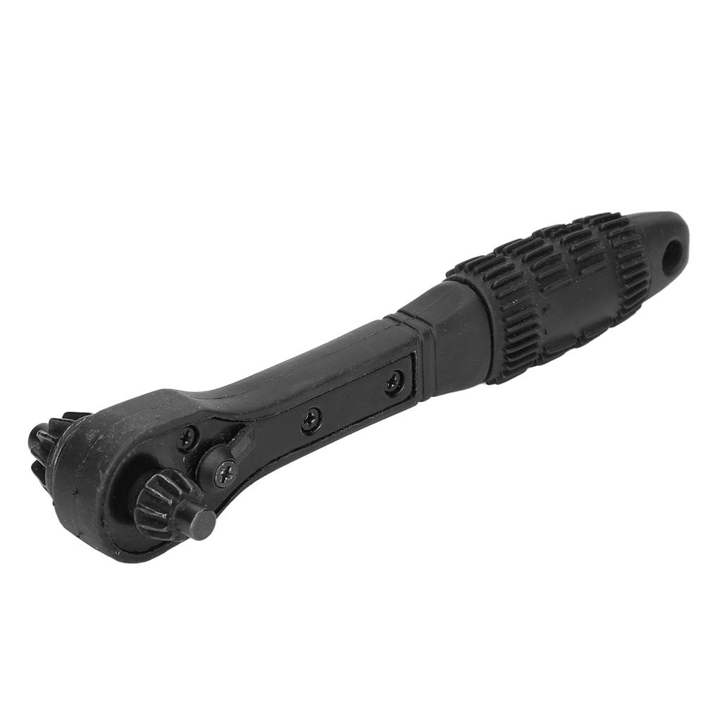 Ratchet Wrench 2 In 1 Black Carbon Steel Multifunctional Quick Drill Chuck Wrench for Universal