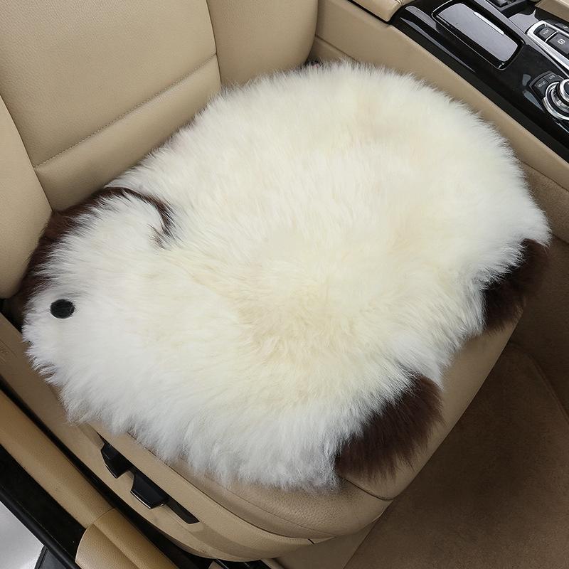 XY Long-Haired Lamb Wool Winter Car Seat Cushion - Warm, Simple Interior Accessory