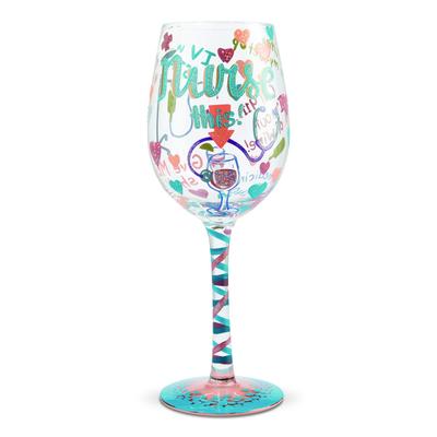 Enesco Lolita Weinglas NURSE THIS 6006294