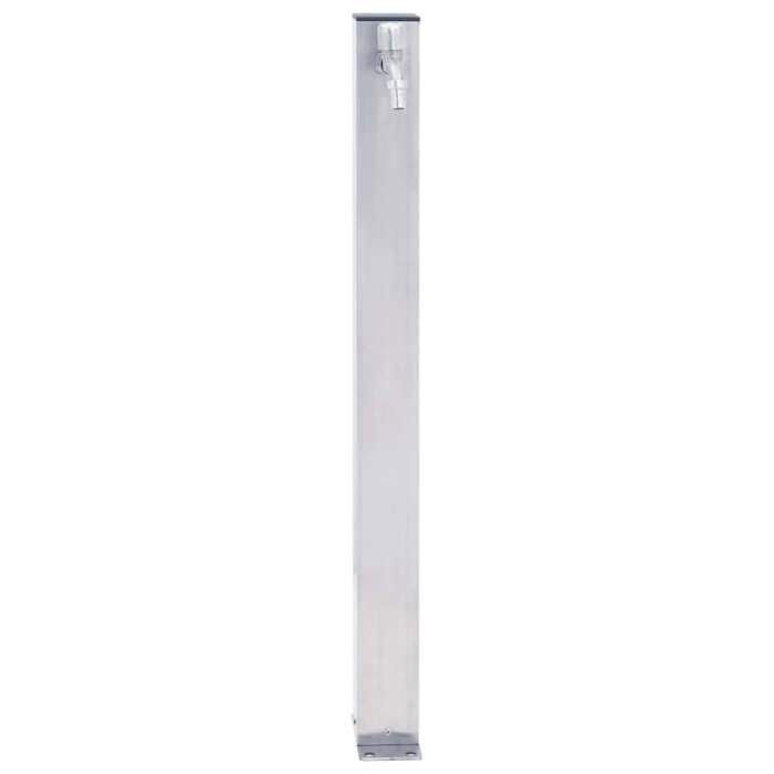 Colonne à eau de jardin - VIDAXL - Acier inoxydable - Base stable - Forme carrée