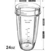 24 Oz Cup For Nutri Ninja Blender Parts