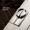 Waterproof Aluminum Alloy Cellphone Ring Holder - Elegant Metal Grip Stand for Smartphones