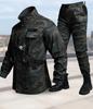 Unisex Elastic Workwear Set, Camouflage, Cotton Thread, Ideal for Welding, Auto Repair, Anti-Scald, Wear-Resistant, Labor Protective.