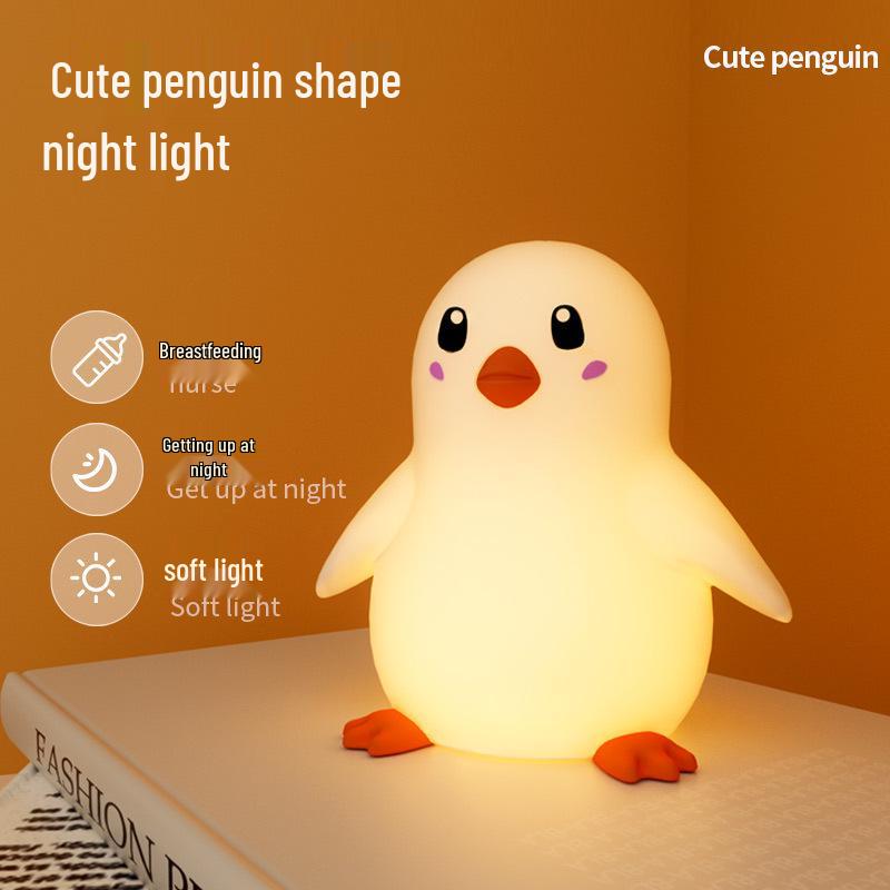 Whale Pat Pat Silicone Night Light - Color-Changing Sleep Aid and Eye Protection for Bedroom Ambiance