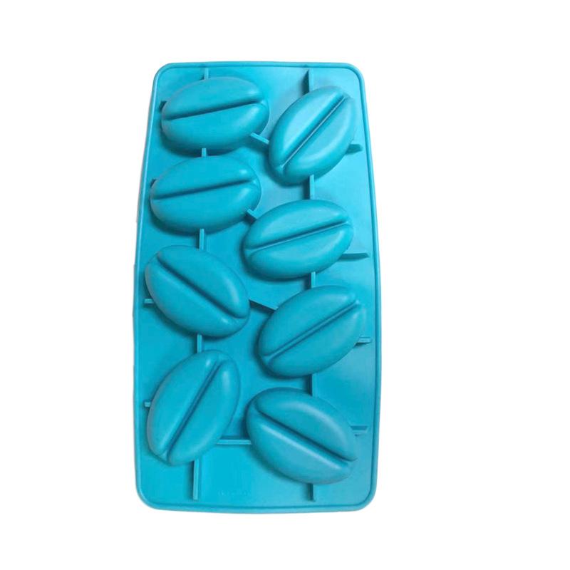 2 Pieces Coffee Bean Ice Cube Mold Chocolate Silicone Handmade Jelly Cake Multifunction Dishwasher Mould Coffee
