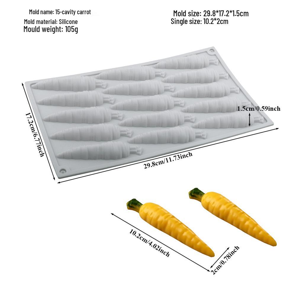 3D Fruchtmousse Silikon Kuchenformen: Birne, Apfel, Ananas, Pfirsich, Durian, Himbeere.