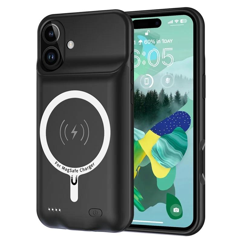 

A29 Для iPhone 17 Портативный чехол-зарядка для телефона 6000 мАч Power Bank Совместим с MagSafe чёрный