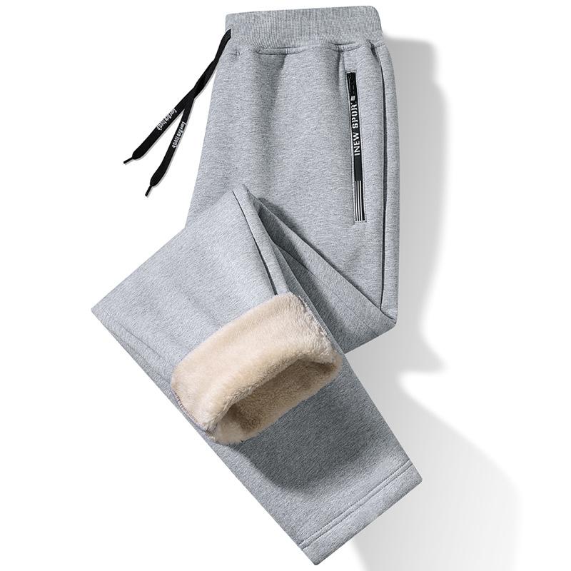 Autumn and Winter Sports Plus Fleece Thick Warm Pants Men's Casual Loose Comfortable Large Size Pants M-7XL