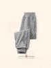 2025 Stylish Boys' and Girls' Solid Color Sweatpants with Ribbed Cuffs for Autumn and Winter