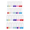 100pcs Colorful Plastic Head Safety Pin Locking Baby Cloth Diaper Nappy Pins DIY Jewelry Making for Quilting Knitting