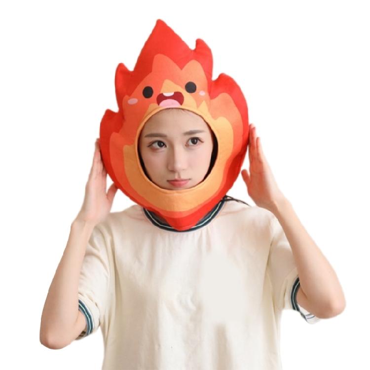 

Flame Design Stretchy Skull Cap For Photography Cosplay Event Soft Breathable Headgear Hat for Family Gathering Event 1