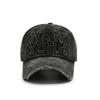 Solid Color Baseball Cap with Letter Patch Sun Hat Casual Duckbill Hat  Sports